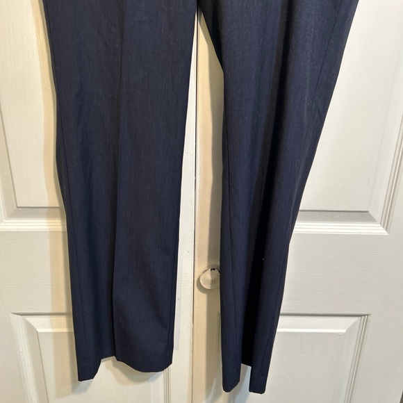 NWT Ann Taylor Factory Signature Pants Trouser Size 12 Straight Blue Flat Front - Picture 3 of 12